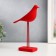 Souvenir Polystone "Bird - Long legs" Scarlet 23x17 cm