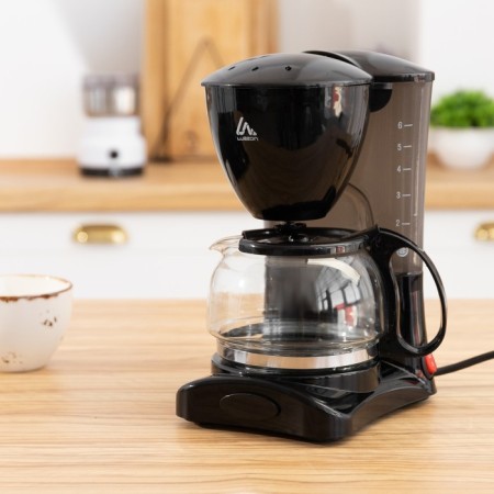 Coffee machine Luazon LKM-651, drip, 650 W, 0.6 l, black