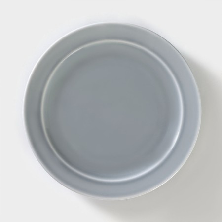 Porcelain plate "Watercolor", D = 20 cm, color light gray