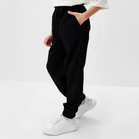 Брюки для девочки MINAKU: Casual Collection KIDS, цвет чёрный, рост 146 см-1