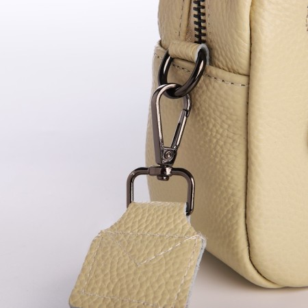 Women's bag with lightning, beige color-5