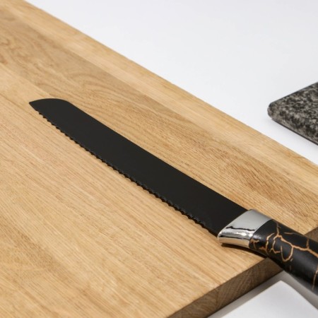 Knife for bread shares "Energy", bread, blade 19.5 cm, black color-2