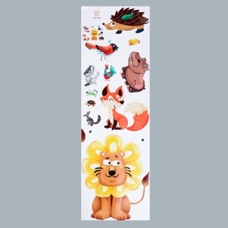 Sticking plastic interior color "Funny animals" 30x90 cm-1