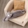 Soft toy "Cat", 90 cm, gray color
