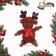 Soft toy for dogs "deer" with a squeak, 26 x 18 cm