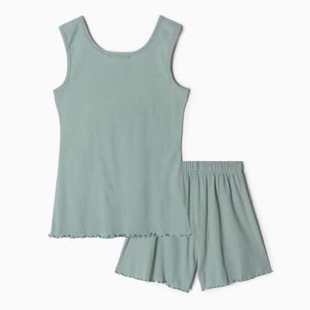 Home female set (T -shirt/shorts), mint color, size 44-6