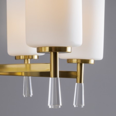 Suspended lamp Freya FR2031PL-08BS Chic, 755x755x600 mm, E27, 8x40W, brass color-5
