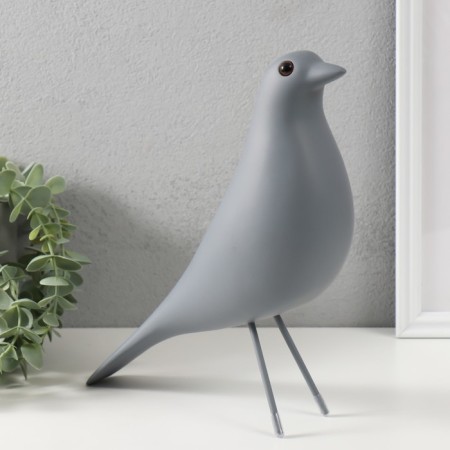 Souvenir Polystone "Bird" gray 28x23.5 cm