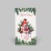 A package without handles "Happiness in the New Year", bullfinchy 10 x 19.5 x 7 cm, New Year