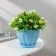 Pot for flowers with the Podon "Noble", 1 L, D = 14 cm, Blue Color