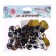 Rifle eyes with plugs, “sparkles” set 24 pcs, size 1 pc: 1.8 cm, yellow color