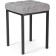 Baya Metal/fabric, black/gray stool 35x35x45 cm