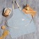 Apron of the Dolyana with a pocket, central blue, 70*65 ± 4cm, 100% HL, mobble