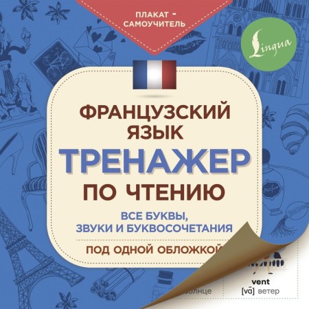 French. Reading simulator. Poster-teacher