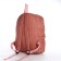 Young backpack from textiles on lightning, 4 pockets, pink color