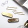 Invisibility for Herty hair (set 10 pcs) tiger, 5 cm, gold