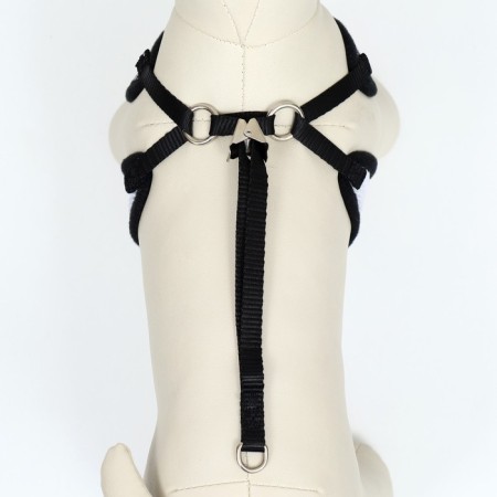 A set with a soft harness and a bow "feathers", size M, leash 120 x 1.5 cm, og 28-46 cm-6