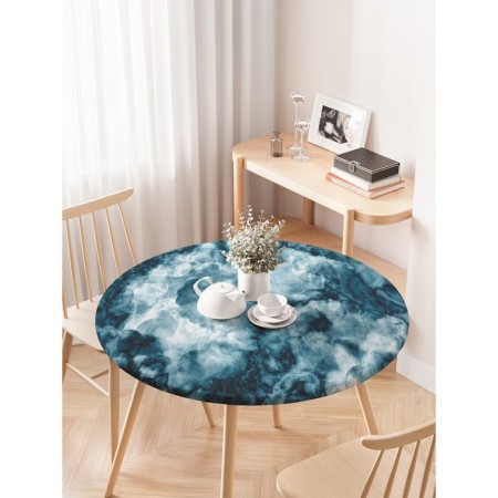 Tables on the table “thick smoke”, round, oxford, elastic band, size 120x120 cm, diameter 75-100 cm-2