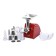 Electric meat grinder Oursson MG5530/RD, 500 watts, 1.6 kg/h, reverse, red