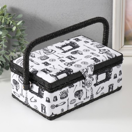 Casket for needlework "Sewing attributes" 24x16x11 cm
