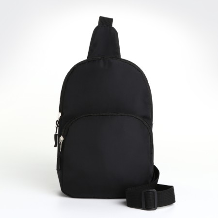 Young youth bag-bag, Textura, from textiles, black color-1