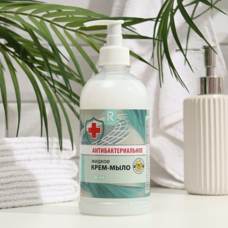 Antibacterial liquid cream-soap, with a dispenser, 500 ml