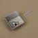 Bag's fastener 4.3 × 4.7 cm, silver color