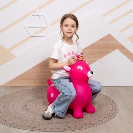 Zabiaka “Olenenok”, h = 55 cm, 1200 g, pink color-5