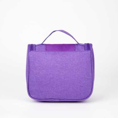 Cosmeticis-mester with a lightning, with a hook, an outer pocket, purple color-1