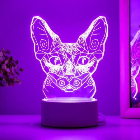 Sphinx lamp LED white 11x9.5x13 cm