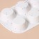 Konfinetta baking form “Figures. Circle ”, silicone, 28 × 18 × 3.5 cm, 6 cells (D = 7.8 cm), white color