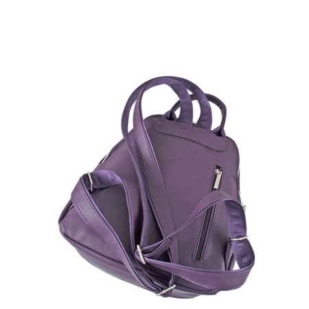 Bag-rugzak claim. Kozh, lightning, purple color-1
