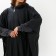 Rawnacer adult poncho “Everything that is not done, I do not do”, oversize, 44-52, 97 x 120 cm, black color is black