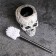 Skull stand "Skull" 16x15x22cm (Yershik n/steel)