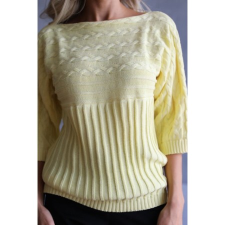 Female jumper, size 50, yellow color-5