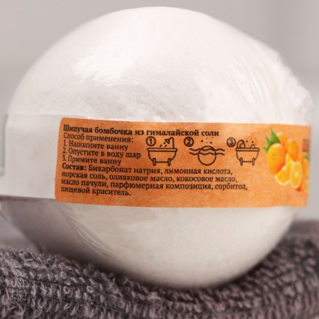 Baby for a bath from Persian salt "Dobroparov" with orange oil, 110 g-1