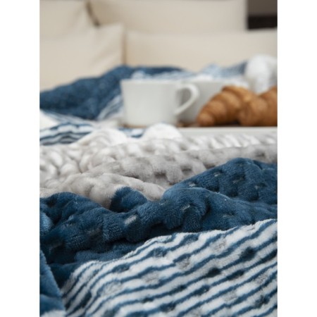 Texrepublic blanket, size 150x200 cm, blue color-7