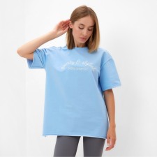 Women's T-shirt Minaku: Sporty & Stylish Blue color, rr 44 9843293