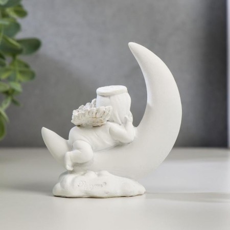 Polystone souvenir "Snowty angel in the month" MIX 7.7x7x3 cm-4