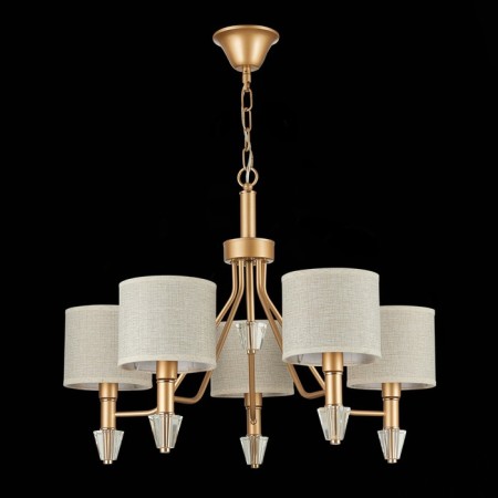 Suspended EVOLUCE lamp. Sle107003-05. VILEDE. 5x40 watts, E14, 61x61x46 cm, golden color-3