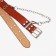 Building belt, width 3 cm, metal buckle, eyelets, red color