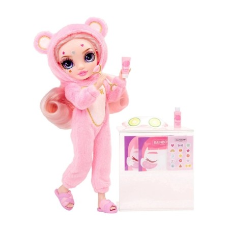 Bella Parker doll, Junior Pj Party, with accessories, pink-4