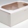 Box for 6 cakes, white, 24 x 16 x 8