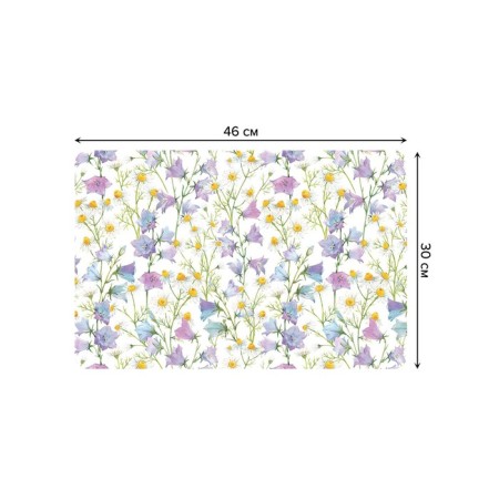A set of napkins for setting the table "Field flowers", rectangular, rounded edges, size 30x46 cm, 4 pcs-2