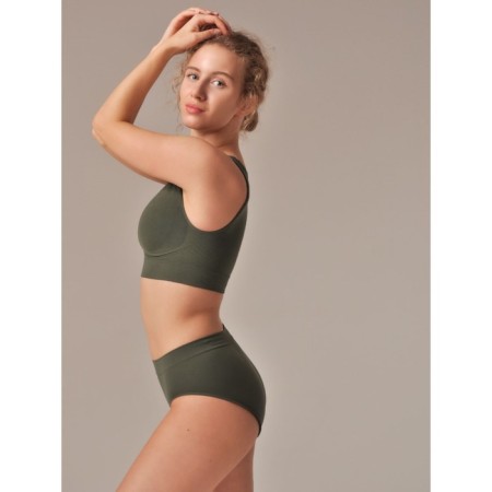 Women's top on wide straps Top Shaper SPALLA LARGA, size 44-46, olive color-3