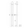 Terminus duo electric heated towel rail "Circle", 1600x114 mm, white matte
