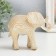 Souvenir Polystone "White Elephant with gold - layers" 12x5x10 cm