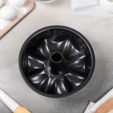 Baking form "German cupcake. Fortress ", 22 × 7 cm, anti -stick coating, black color-3