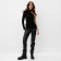 Women's longing on one shoulder Minaku: Basic Line Black Color, size 40