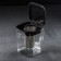 Glass teapot "Quatro", 1 l, with a metal sieve, black color